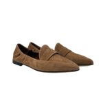 Ballerine Pomme D'Or in Camoscio Beige art. 1346 CAMOSCIO TOFFEE CUOIO NERO+GOCCIA - immagine 4