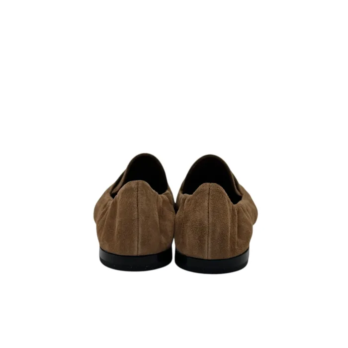 Ballerine Pomme D'Or in Camoscio Beige art. 1346 CAMOSCIO TOFFEE CUOIO NERO+GOCCIA, foto 2 di 4
