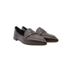 Ballerine Pomme D'Or in Pelle Testa di Moro art. 1322 GLOVE ESPRESSO CUOIO NERO+GOCCIA - immagine 2