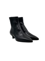 Stivaletto Pomme D'Or in Pelle Nera Tacco 5 cm art. 4022 GLOVE NERO CUOIO NERO+GOCCIA - immagine 4