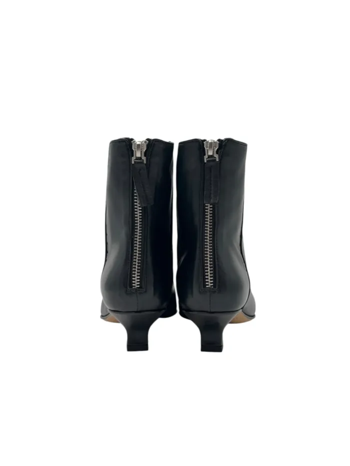 Stivaletto Pomme D'Or in Pelle Nera Tacco 5 cm art. 4022 GLOVE NERO CUOIO NERO+GOCCIA, foto 2 di 4