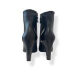 Tronchetto Alla Caviglia Del Carlo in Pelle Nera Tacco 9 cm con Cerniera art. 12027 TOUCH NERO - immagine 5