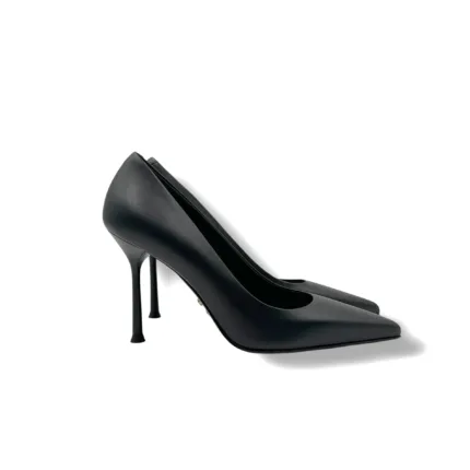Décolleté Sergio Levantesi in Pelle Nera Tacco 10 cm art. MUSA67 TRYDE NERO