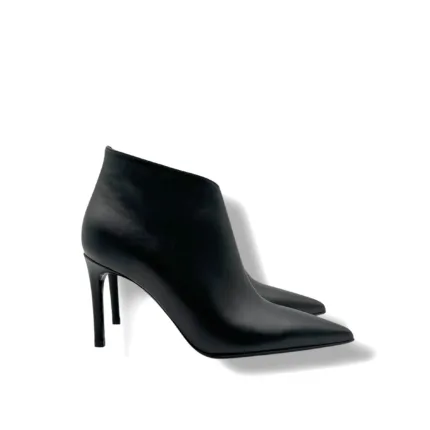 Tronchetto Sergio Levantesi in Pelle Nera Tacco 8 cm art. DAMA67 TRYDE NERO