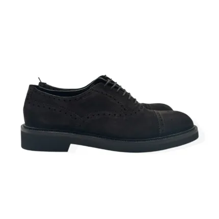Francesina Uomo Barrett In Camoscio Testa di Moro con Fondo Gomma Vibram Ultralight art 232U044.002
