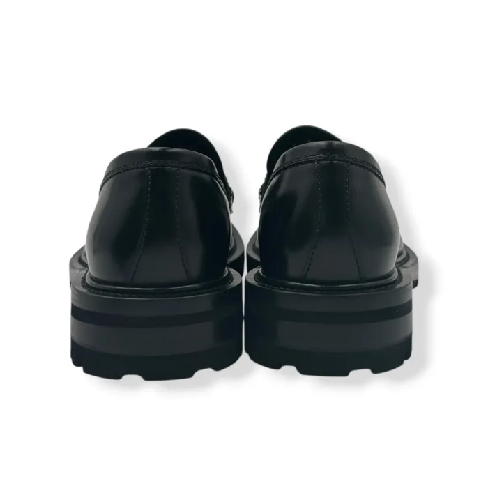 Mocassino Uomo con Nappine Barrett In Pelle Spazzolata Nera Con Fondo Commander Art. 242U071.007, foto 4 di 4