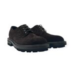Francesina Uomo Barrett Derby In Camoscio Testa di Moro con Fondo Gomma Ultralight art 222U042.047 - immagine 2