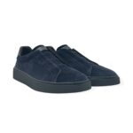 Sneakers Uomo Barrett Slip On In Camoscio Blu Art. Adam 13809.010 - immagine 2