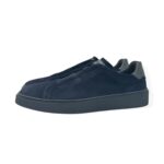 Sneakers Uomo Barrett Slip On In Camoscio Blu Art. Adam 13809.010 - immagine 3