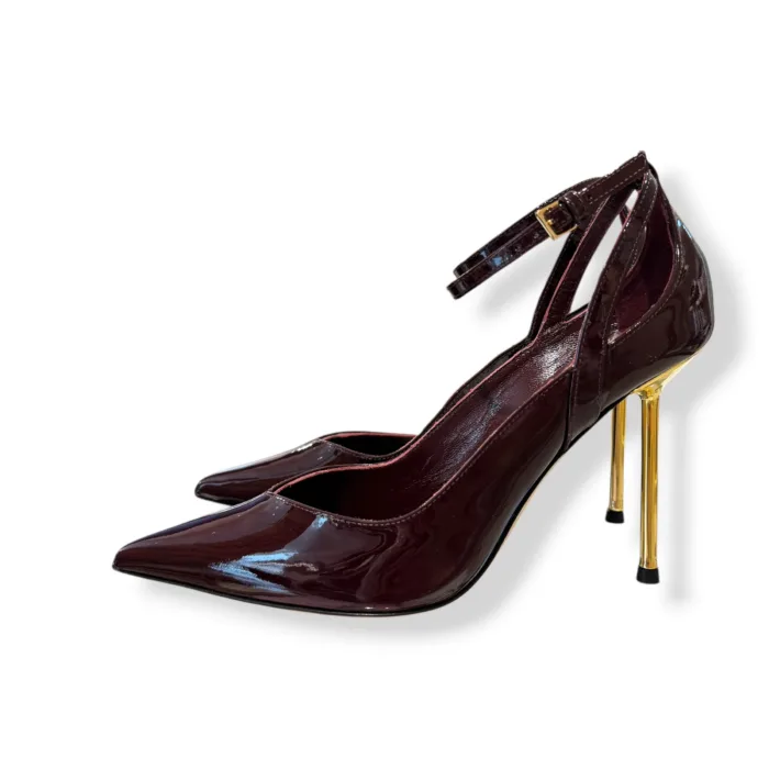 Décolleté Ninalilou in Vernice Merlot tacco 10 cm art. 362507HL VERNICE MERLOT 690, foto 4 di 5