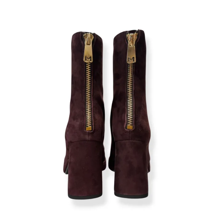 Tronchetti Lorenzo Mari in Camoscio Bordeaux H 9 cm Plateau 2 cm art. Flaminia 02, foto 4 di 4
