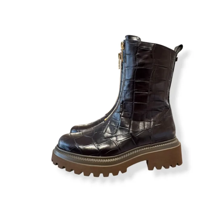 Biker Lorenzo Mari in Pelle Cocco Testa di Moro H 6 cm art. Charlotte 03, foto 3 di 4