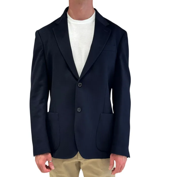Giacca Lardini in Misto Lana e Cashmere Blu Art. CN6202E33 ACIF67546 850, foto 1 di 3