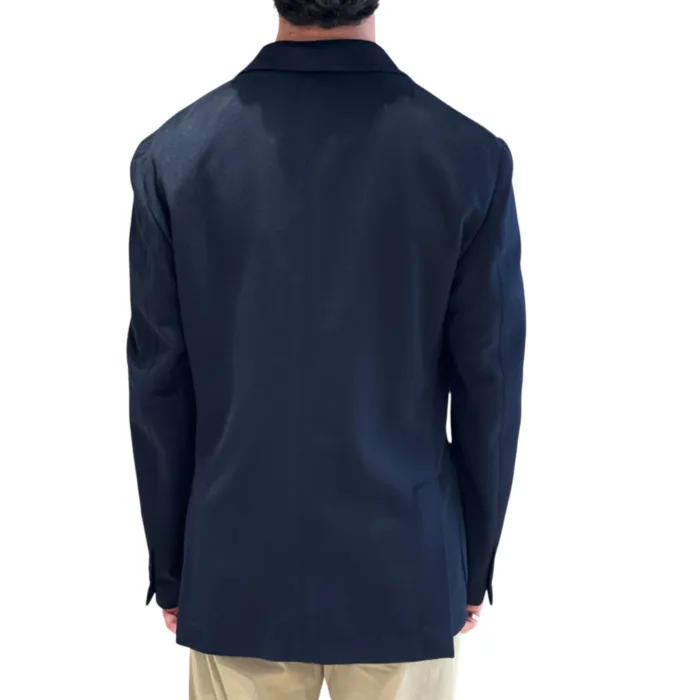 Giacca Lardini in Misto Lana e Cashmere Blu Art. CN6202E33 ACIF67546 850, foto 3 di 3
