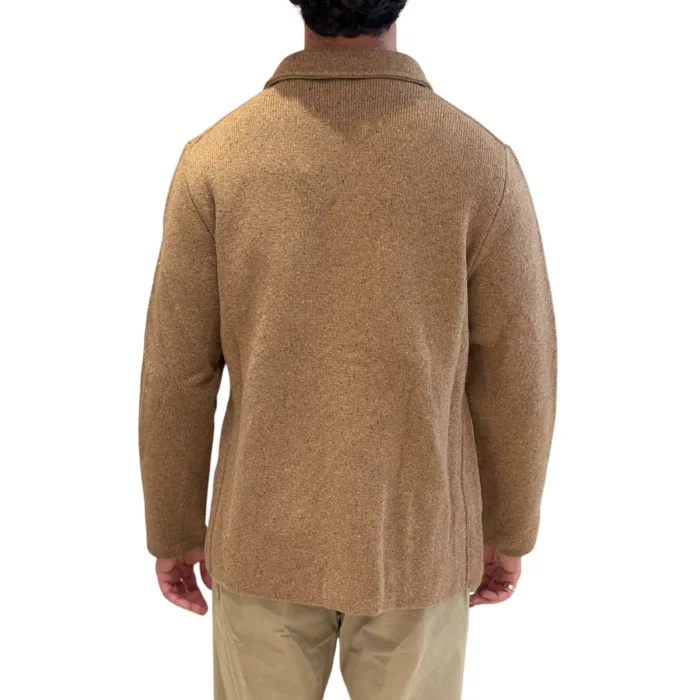 Giacca Overshirt Lardini in Lana Donegal Beige Art. ACLJM85 AC67014 200, foto 3 di 3