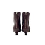 Stivaletto Pomme D'Or in Pelle Bordeaux Tacco 5 cm art. 4022 GLOVE BORDEAUX CUOIO NERO+GOCCIA - immagine 2