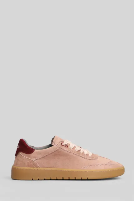Sneakers Donna Piumha In Camoscio Rosa Malva art. PHD008 562 PINK BORDEAUX
