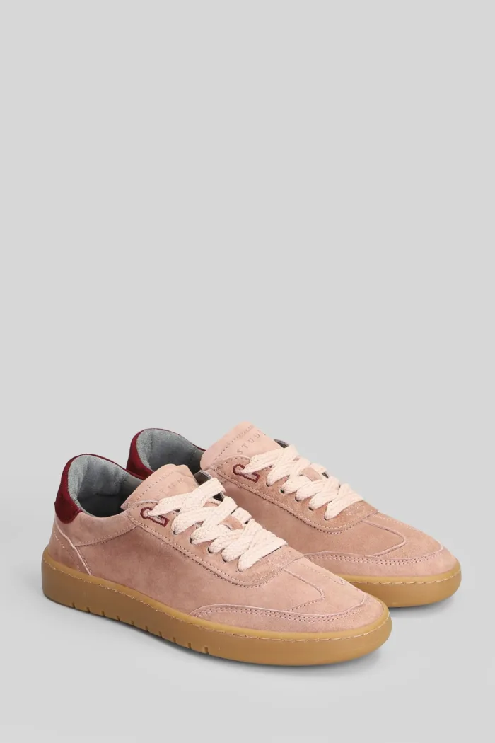 Sneakers Donna Piumha In Camoscio Rosa Malva art. PHD008 562 PINK BORDEAUX, foto 2 di 5
