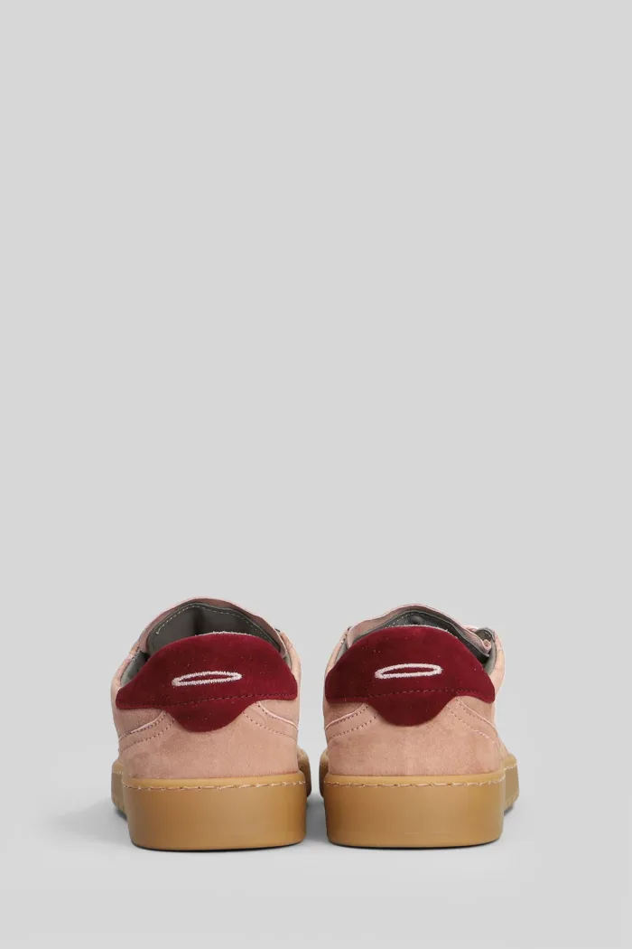 Sneakers Donna Piumha In Camoscio Rosa Malva art. PHD008 562 PINK BORDEAUX, foto 4 di 5