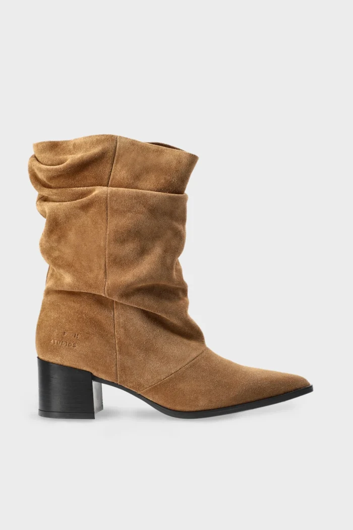 Stivaletto Camperos Copenhagen in Camoscio Beige Art CPH292 Suede New Brown H 6 Ccm, foto 1 di 5