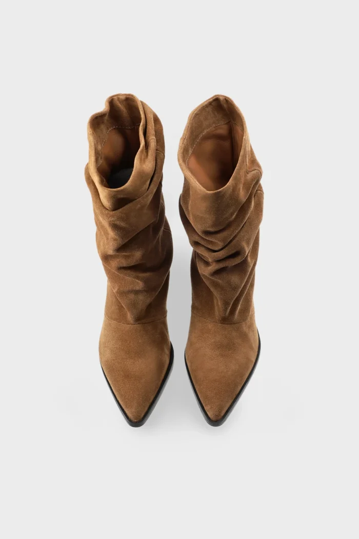 Stivaletto Camperos Copenhagen in Camoscio Beige Art CPH292 Suede New Brown H 6 Ccm, foto 2 di 5
