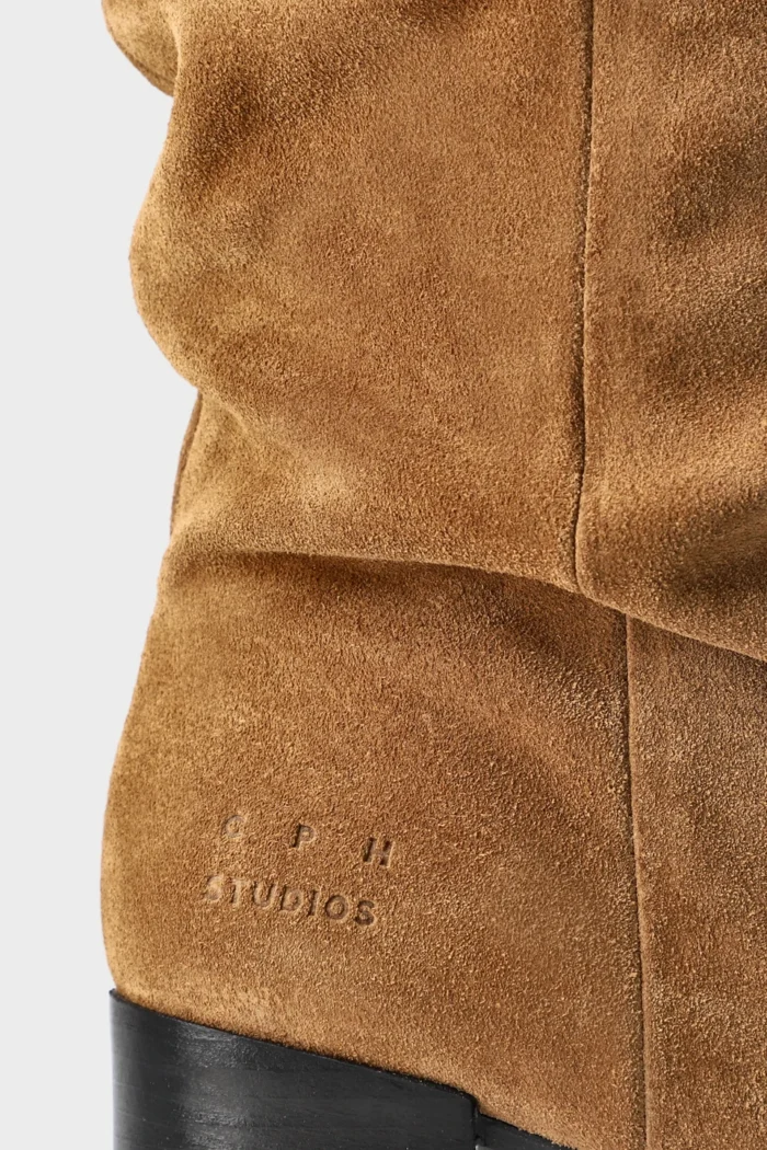 Stivaletto Camperos Copenhagen in Camoscio Beige Art CPH292 Suede New Brown H 6 Ccm, foto 3 di 5