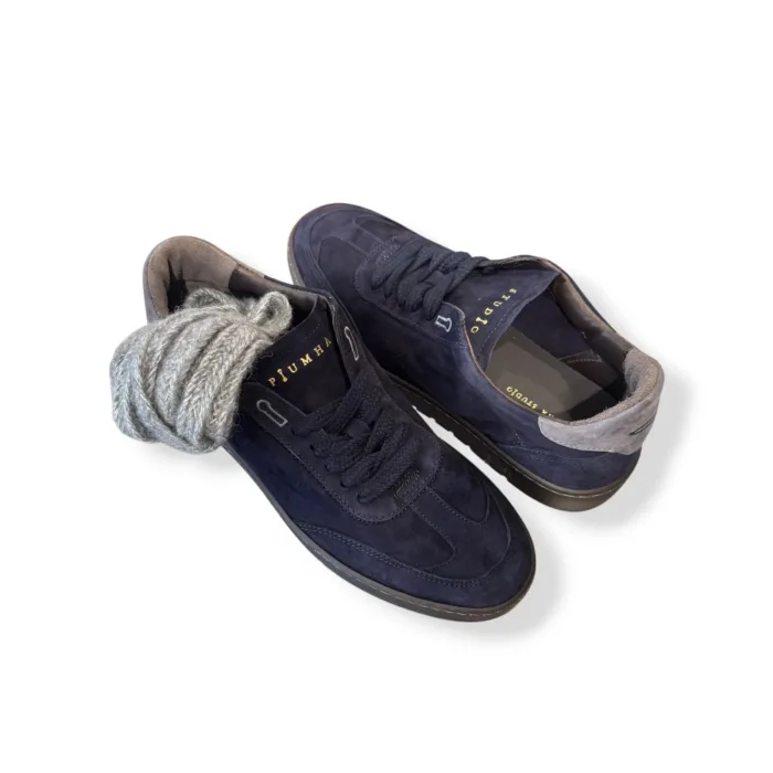 Sneakers Uomo Piumha In Camoscio Blu art. PHU005 007 BLUE, foto 5 di 5
