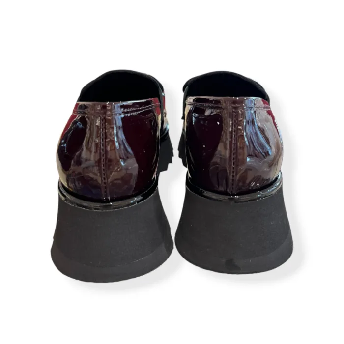 Mocassino Luca Grossi in Vernice Bordeaux e Fondo in Gomma alt. 5 cm Art. L638M VERNICE BORDEAUX, foto 4 di 4