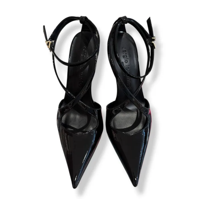 Décolleté Sergio Levantesi in Vernice Nera Tacco 9,5 cm art. PEREZ67 VERNICE NERO, foto 3 di 5