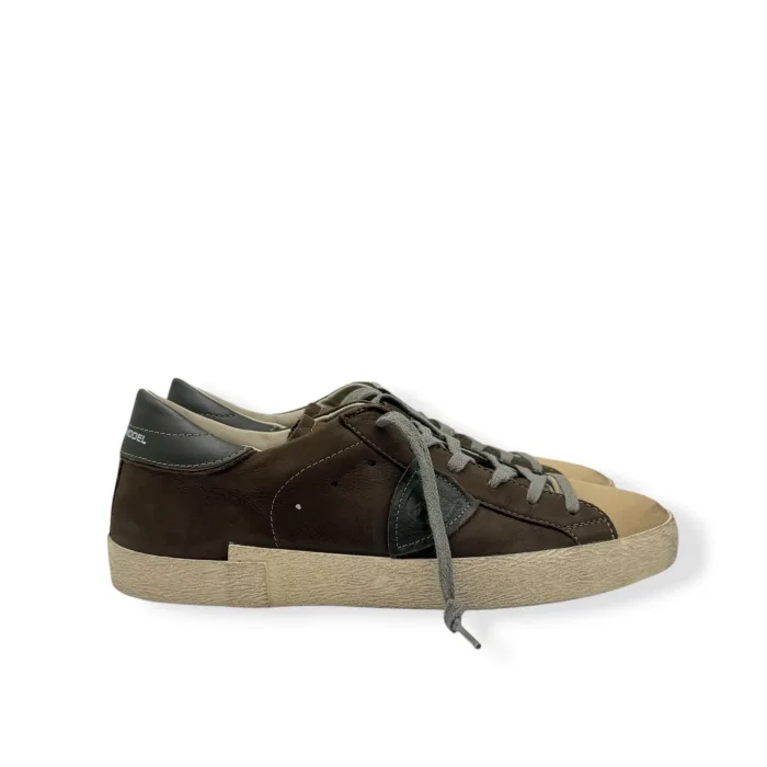 Sneakers Uomo Philippe Model Paris Prsx in Pelle Testa di Moro art. PRLU NV02, foto 1 di 5
