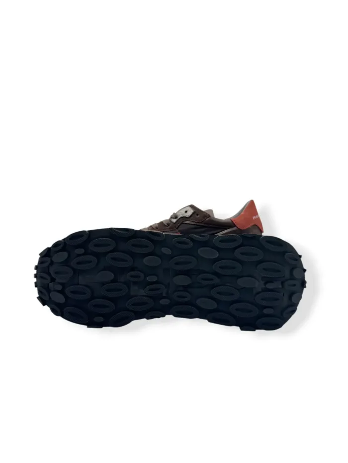 Sneakers Uomo Philippe Model Tropez Haute In Camoscio e Nylon Marrone art. TKLU N002, foto 5 di 5