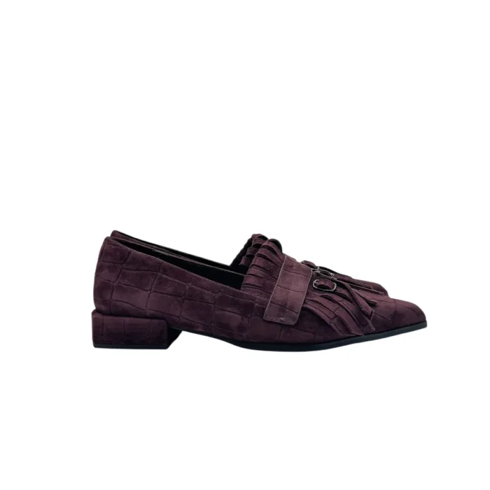 Mocassino Bruno Premi in Camoscio Bordeaux H 3 cm Art. BO0105X, foto 1 di 5