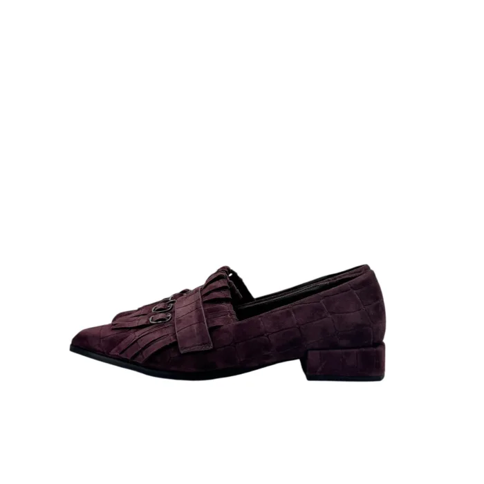 Mocassino Bruno Premi in Camoscio Bordeaux H 3 cm Art. BO0105X, foto 3 di 5