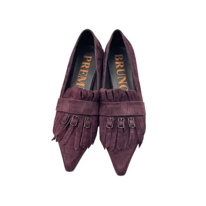 Mocassino Bruno Premi in Camoscio Bordeaux H 3 cm Art. BO0105X, foto 4 di 5