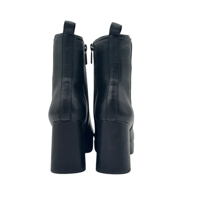 Tronchetti Bruno Premi in Pelle Nera H 8 cm Plateau 3 cm Art. BO2202X, foto 2 di 4