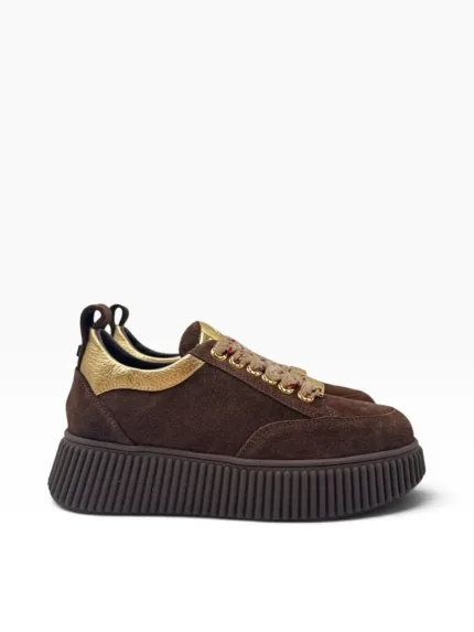 Sneakers Lorenzo Mari in Camoscio Testa di Moro art. Sally 26