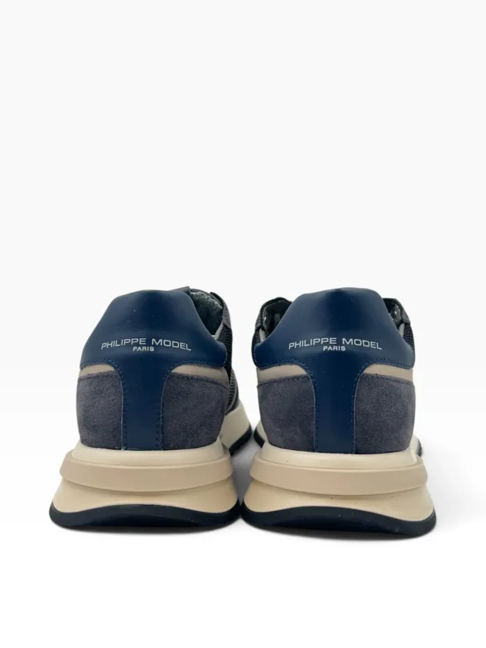 Sneakers Uomo Philippe Model  Paris Tropez 2.1 in Camoscio e Rete Blu art. TYLU WR02, foto 4 di 4