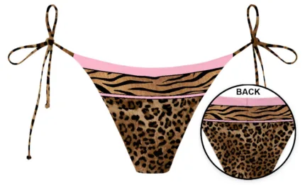 Slip Mutanda Brasiliana Fantasia Leopardata  Mc2 Saint Barth art. Marielle SAND LEOPARD FOULARD 1921