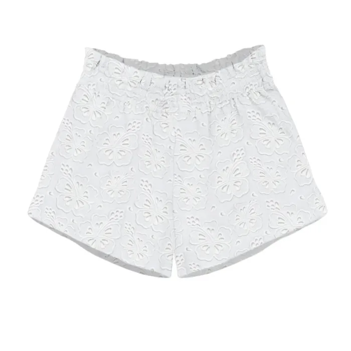 Pantaloncini Mc2 Saint Barth Bianco in Sangallo art. Meave Sangallo Hibiscus Embry 01, foto 1 di 1
