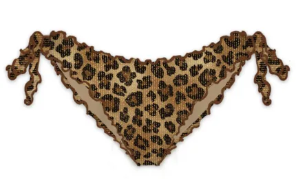 Slip Mutanda in Lurex Fantasia Leopardata Mc2 Saint Barth art. Moon Lurex Classic Leo 11