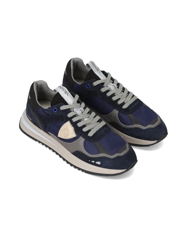 Sneakers Uomo Philippe Model Olympique In Camoscio e Rete Blu art. OYLU TR06, foto 2 di 5