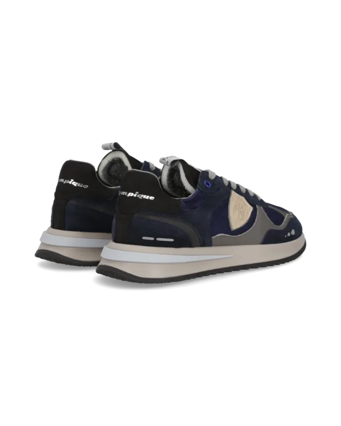 Sneakers Uomo Philippe Model Olympique In Camoscio e Rete Blu art. OYLU TR06, foto 4 di 5
