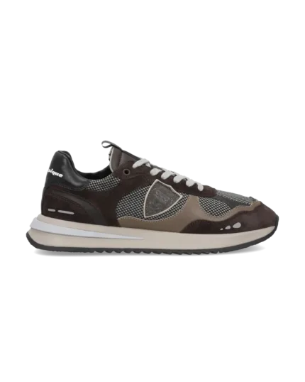 Sneakers Uomo Philippe Model Olympique In Pelle Tortora e Camoscio Marrone art. OYLU TR08