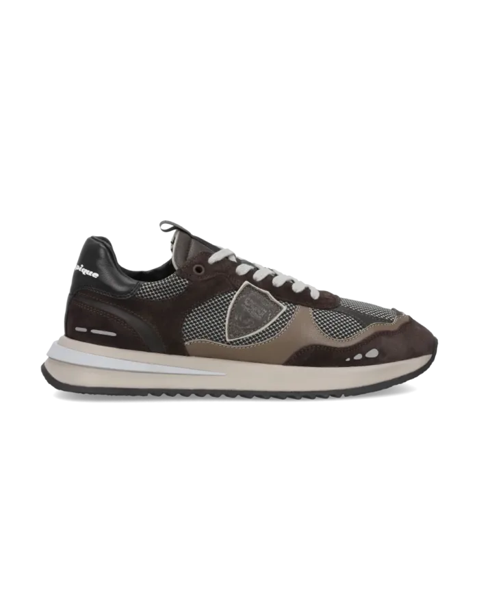 Sneakers Uomo Philippe Model Olympique In Pelle Tortora e Camoscio Marrone art. OYLU TR08, foto 1 di 5