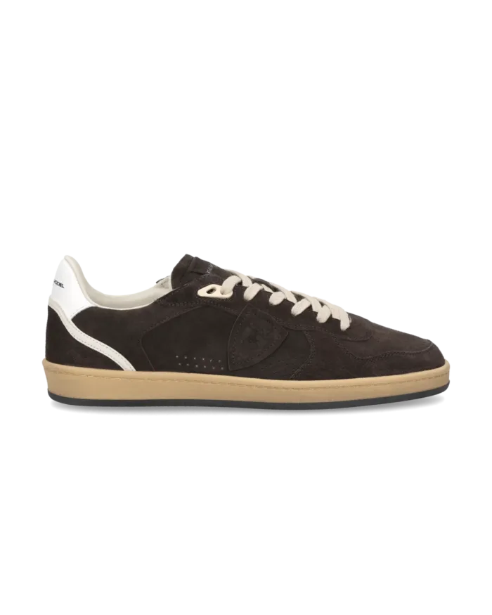 Sneakers Uomo Philippe Model PGAL in Camoscio Marrone Spoiler Bianco art. PGLU D004, foto 1 di 5