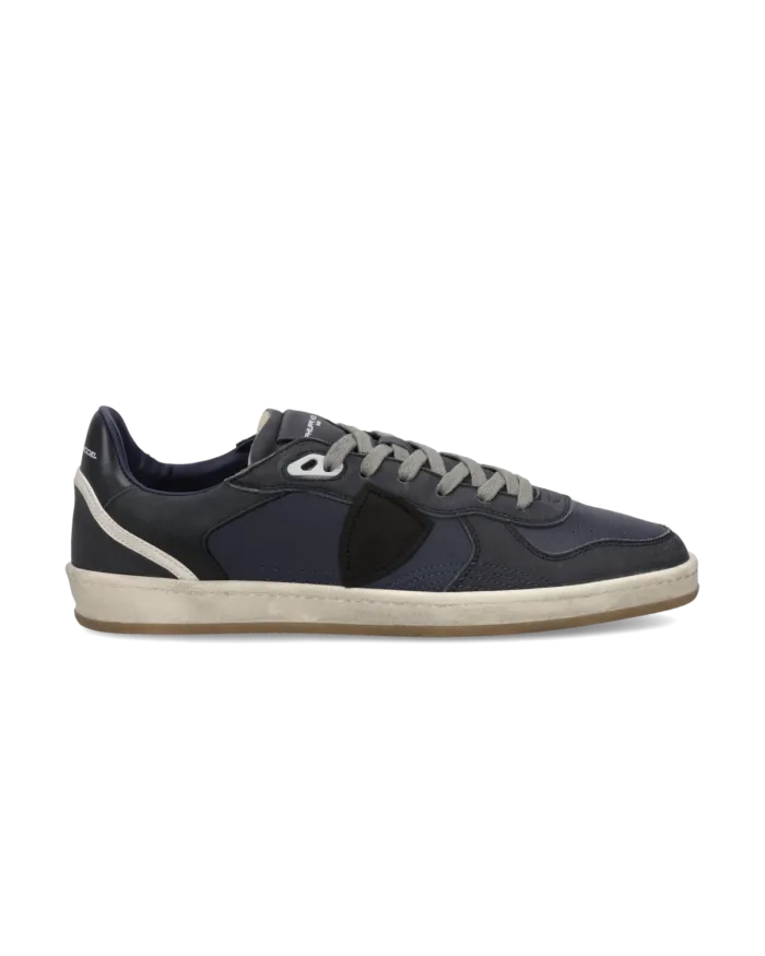 Sneakers Uomo Philippe Model PGAL In Pelle Blu e Spoiler Blu art. PGLU VW01, foto 1 di 5