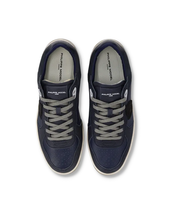 Sneakers Uomo Philippe Model PGAL In Pelle Blu e Spoiler Blu art. PGLU VW01, foto 3 di 5