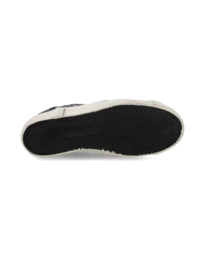 Sneakers Donna Paris Prsx Philippe Model in Camoscio e Glitter Nero art. PRLD GG11, foto 5 di 5