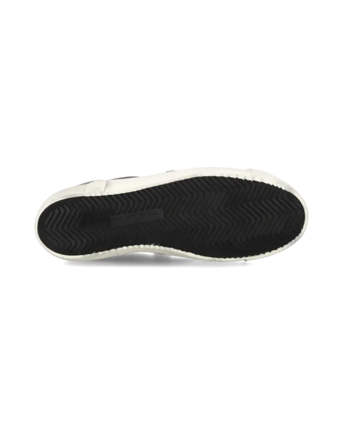 Sneakers Uomo Philippe Model Paris Prsx in Pelle Nera e Spoiler Bianco art. PRLU V039, foto 5 di 5