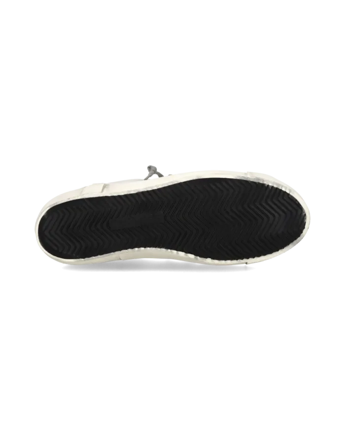 Sneakers Uomo Philippe Model Paris Prsx in Pelle Bianca Spoiler Giallo Fluo art. PRLU VP26, foto 5 di 5